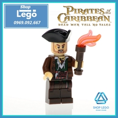 Xếp hình Pirates of the Caribbean Jack Sparrow - Carina - Barbossa - Henry - Scurm - Gibbs Lego Minifigures Xinh X0160