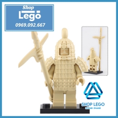 Xếp hình Đội quân đất nung Tần Thủy Hoàng Terra Cotta Warrior Lego Minifigures Koruit KT1089