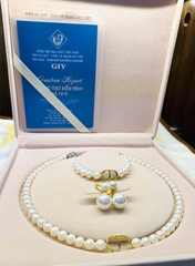 Bộ Ngọc Trai Dior Khoá Hoa