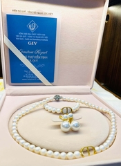 Bộ Ngọc Trai Dior Khoá Hoa