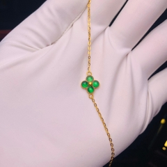 Lắc phỉ thuý cỏ 4 lá