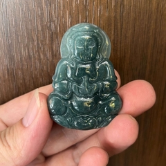 Mặt Phật Bà Quan Âm lam ngọc