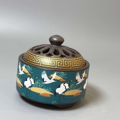 Lư gốm hoạ tiết