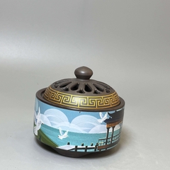 Lư gốm hoạ tiết
