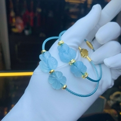 Hồ ly mix cỏ 4 lá Aquamarine