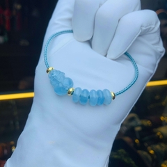 Tỳ hưu mix ngũ điếu đá Aquamarine