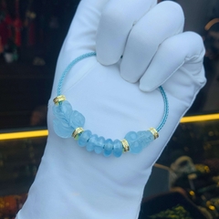 Tỳ hưu mix ngũ điếu và hồ ly đá Aquamarine