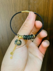 Ngũ điếu mix túi tiền treo Thạch anh tóc xanh