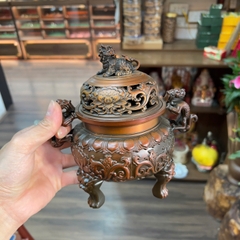 Lư Xông Trầm Hương Bằng Đồng Cao Cấp – Thiết Kế Tinh Xảo, Cổ Điển