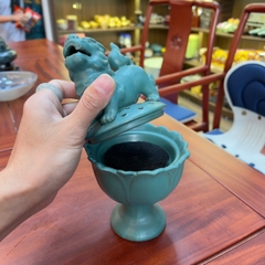 Lư Xông Trầm Hương Dáng Sư Tử – Đồng Nguyên Khối Cao Cấp