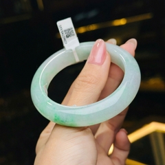 Vòng Tay Phỉ Thúy Bạch Đế Thanh – Bản Hẹ (Type A)