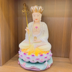 Tượng Địa Tạng Vương Bồ Tát – Sứ Trắng Vẽ Vàng Cao Cấp