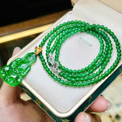 Chuỗi Cổ Phỉ Thúy Lục Đế Type A – Tuyệt Tác Ngọc Myanmar Sang Trọng