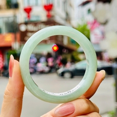 Vòng Nguyên Khối Ngọc Phỉ Thúy Xanh Mùa Xuân – Tuyệt Tác Thiên Nhiên (Type A)