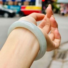 Vòng Tay Phỉ Thúy Nếp Băng Mịn Type A – Tinh Hoa Đất Trời & May Mắn