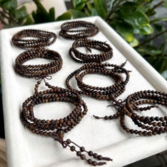 Chuỗi Trầm Dó dây 108 Hạt (4li) – Tinh Hoa Đất Trời & An Nhiên Tâm Hồn