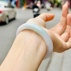 Vòng Bản Tròn Phỉ Thúy Băng Điểm Lục Type A – Vẻ Đẹp Tuyệt Mỹ Từ Thiên Nhiên