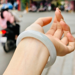 Vòng Bản Tròn Phỉ Thúy Băng Chủng Type A – Vẻ Đẹp Băng Thanh Ngọc Khiết