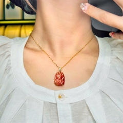 Mặt hồ ly chúa đá hồng nhật vận v10k – Vẻ Đẹp Sang Trọng & Bình An