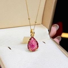 Mặt Hồ Ly Chúa Tourmaline Vàng 10K – Linh Vật Chiêu Tài & Khởi Sắc Tình Duyên