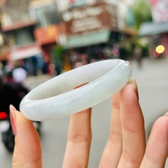 Vòng Bản Tròn Phỉ Thuý Băng Type A – Vẻ Đẹp Thanh Khiết & Sang Trọng