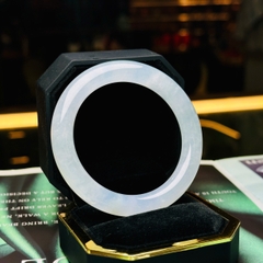 Vòng Ngọc Phỉ Thuý Băng Điểm Bông Luna Type A – Tuyệt Tác Băng Chủng Thanh Khiết