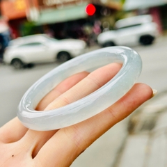 Vòng Ngọc Phỉ Thuý Băng Điểm Bông Luna Type A – Tuyệt Tác Băng Chủng Thanh Khiết