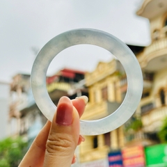 Vòng Ngọc Phỉ Thuý Băng Điểm Bông Luna Type A – Tuyệt Tác Băng Chủng Thanh Khiết