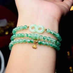 Châu phi thuý xanh 5mm mix charm