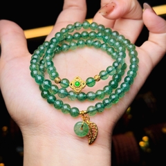 Thạch anh dâu tây xanh 5,5mm mix v18k