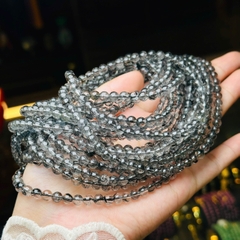 Vòng Tay Thạch Anh Tóc Đen 5mm – Quyền Năng & Sự Huyền Bí