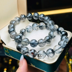 Vòng Tay Thạch Anh Tóc Đen 11.7mm – Quyền Năng & Sự Huyền Bí