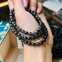 Chuỗi Thạch Anh Tóc Đen 7mm – Quyền Năng & Sự Huyền Bí