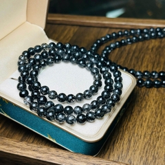 Chuỗi Thạch Anh Tóc Đen 6.6mm – Quyền Năng & Sự Sang Trọng Huyền Bí