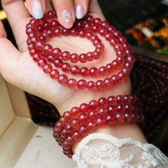 Chuỗi Thạch Anh Dâu Tây Hồng 6.8mm – Sắc Hồng Ngọt Ngào & Tràn Đầy Năng Lượng