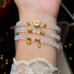 Chuỗi đá moon 5li mix charm bạc mạ