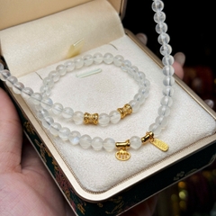 Chuỗi đá moon 5li mix charm bạc mạ