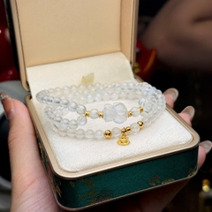 Chuỗi đá moon 5li mix charm bạc mạ