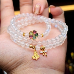 Chuỗi đá moon 5li mix charm bạc mạ