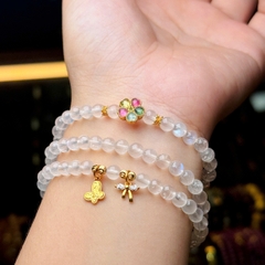 Chuỗi đá moon 5li mix charm bạc mạ