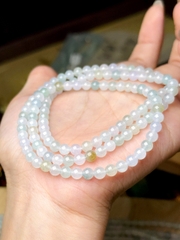 Chuỗi Phỉ Thúy Trắng Xanh 5 Li – Vẻ Đẹp Thanh Khiết & Tinh Tế