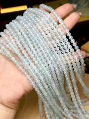 Chuỗi Phỉ Thúy Trắng Xanh 5 Li – Vẻ Đẹp Thanh Khiết & Tinh Tế