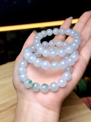 Chuỗi Phỉ Thuý Băng Trắng 10li – Vẻ Đẹp Thuần Khiết & Tinh Tế