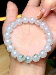 Chuỗi Phỉ Thuý Băng Trắng 10li – Vẻ Đẹp Thuần Khiết & Tinh Tế