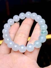 Chuỗi Phỉ Thuý Băng Trắng 10li – Vẻ Đẹp Thuần Khiết & Tinh Tế