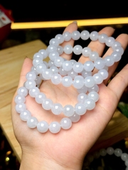 Chuỗi Phỉ Thuý Băng Trắng 10li – Vẻ Đẹp Thuần Khiết & Tinh Tế