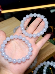 Chuỗi Phỉ Thuý Băng Trắng 10li – Vẻ Đẹp Thuần Khiết & Tinh Tế