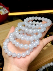 Chuỗi Phỉ Thuý Băng Trắng 10li – Vẻ Đẹp Thuần Khiết & Tinh Tế