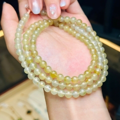 Chuỗi Hoàng Phỉ Băng 6mm – Sắc Vàng Quyền Quý & Vẻ Đẹp Băng Thanh