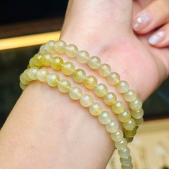 Chuỗi Hoàng Phỉ Băng 6mm – Sắc Vàng Quyền Quý & Vẻ Đẹp Băng Thanh